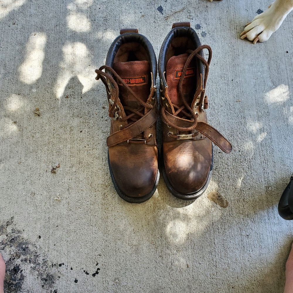 Harley Davidson leather riding boots
